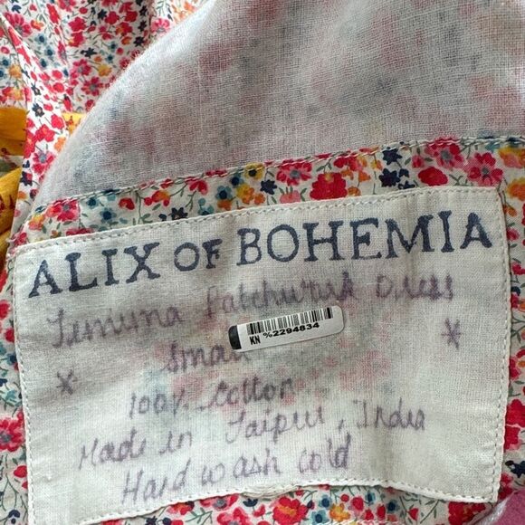 Alix of Bohemia Women's Jemima Patchwork Dress in Multi Small - Picture 9 of 11